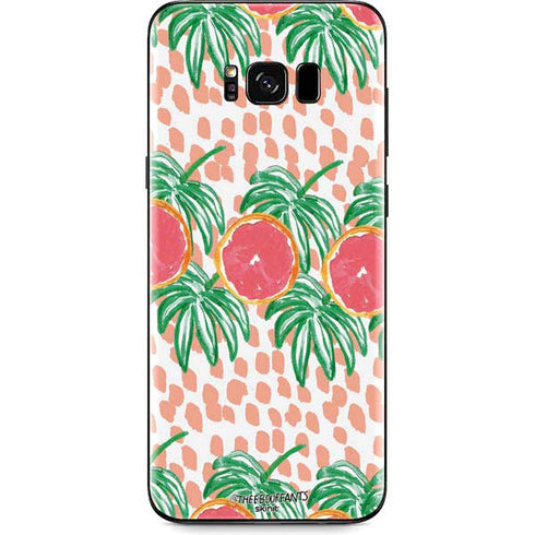 Bouffants and Broken Hearts Graphic Grapefruit Galaxy S8 Plus Skin